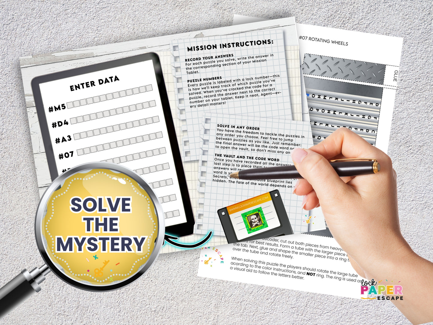 Spy Escape Room Game – Printable Party Adventure for Kids