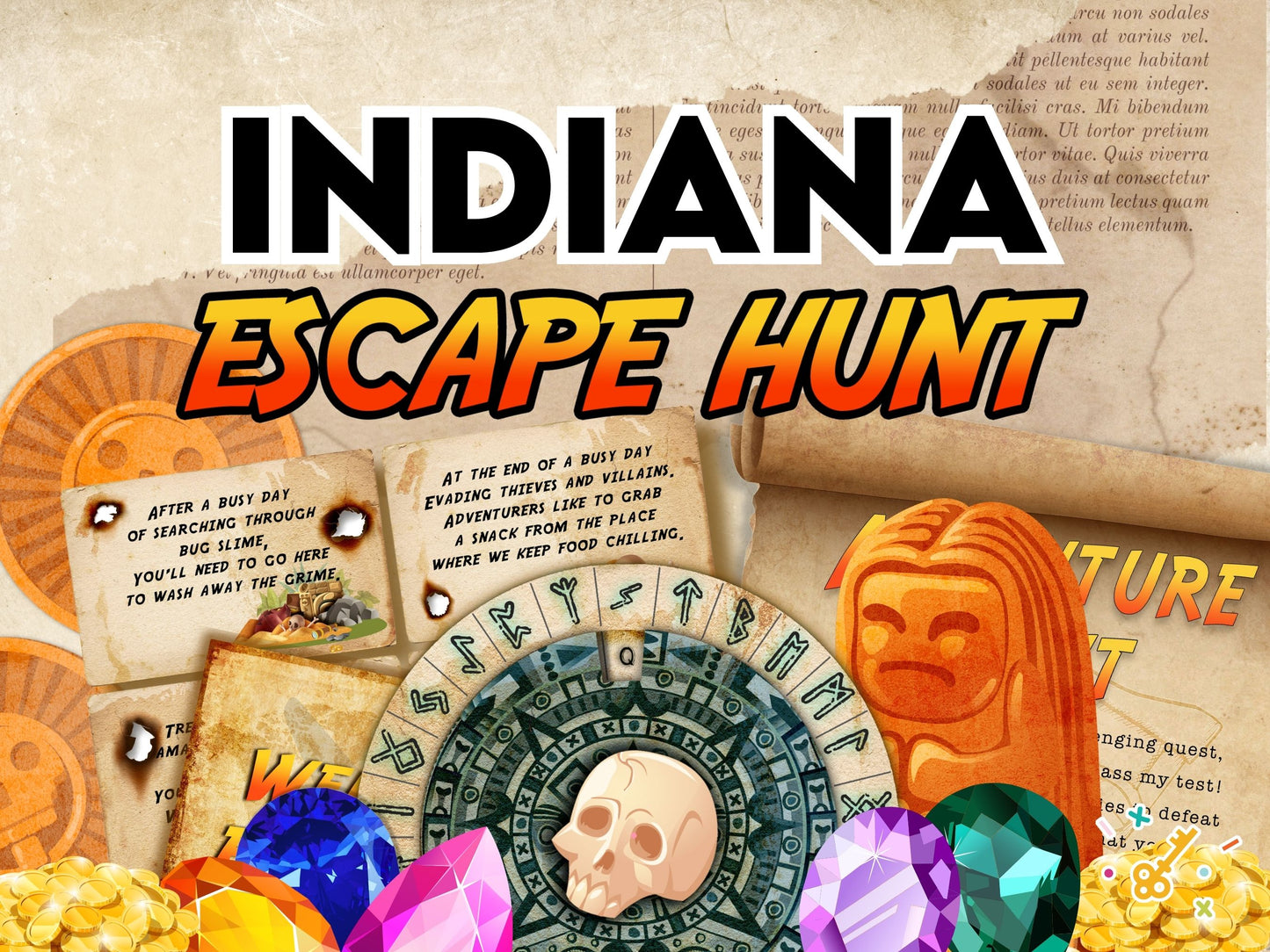Indiana Jones treasure hunt