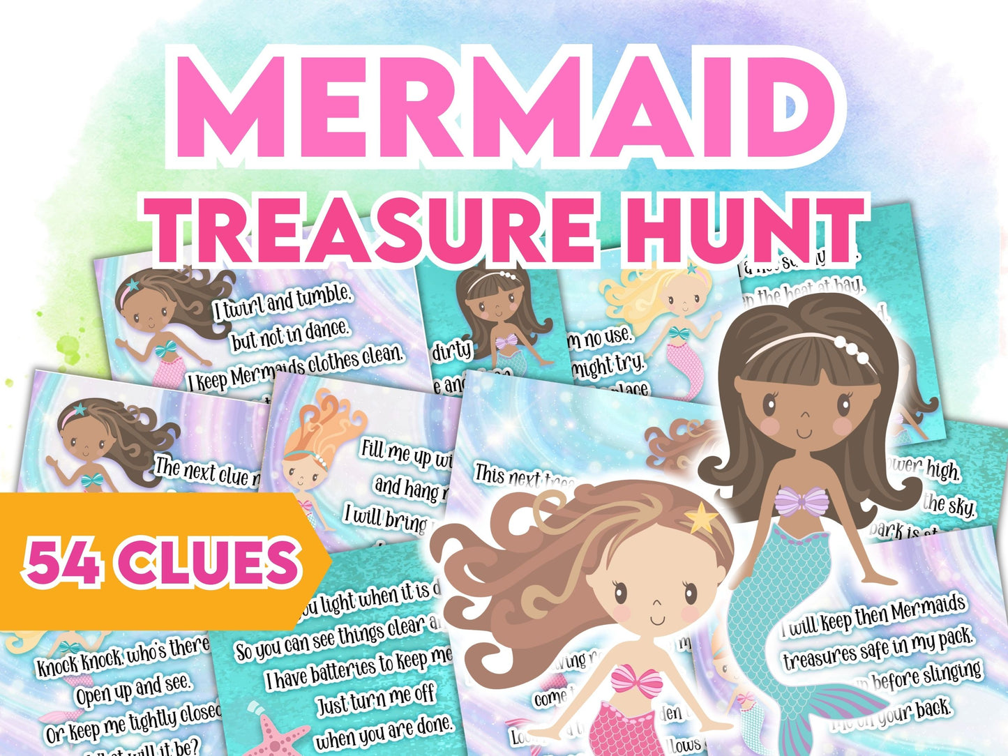 Mermaid Treasure Hunt Game