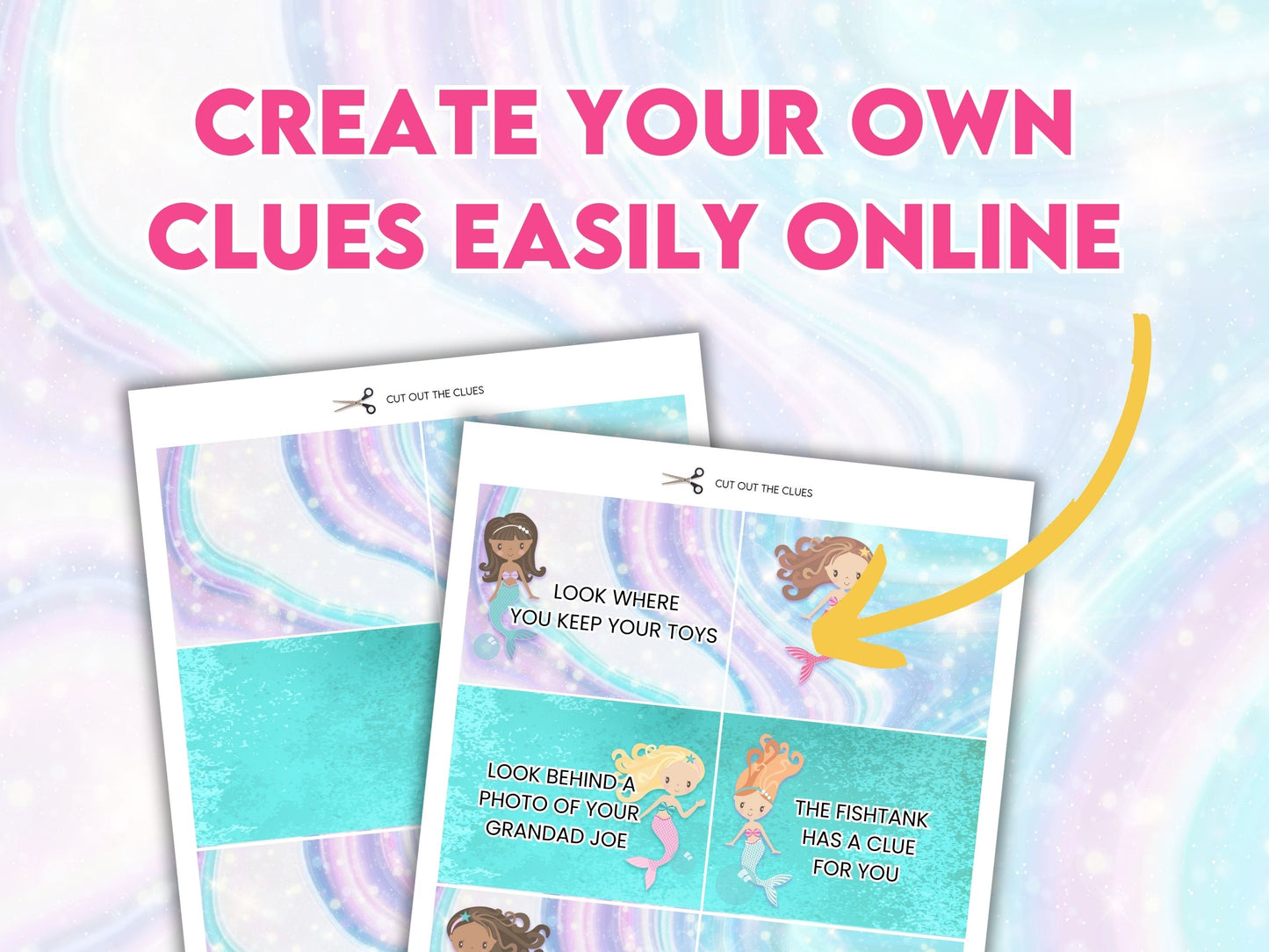 Mermaid Treasure Hunt Game