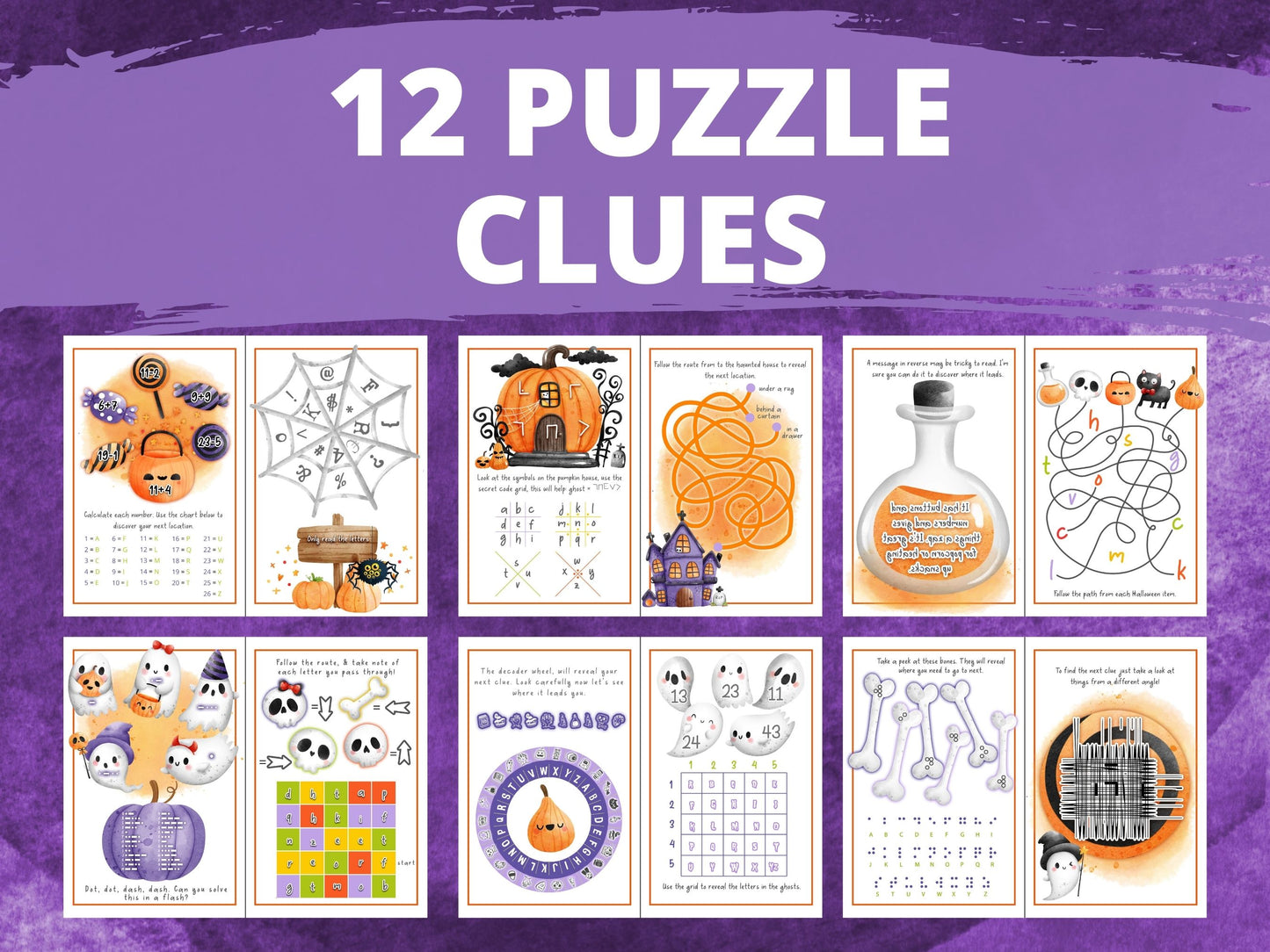 Halloween Puzzle Treasure Hunt