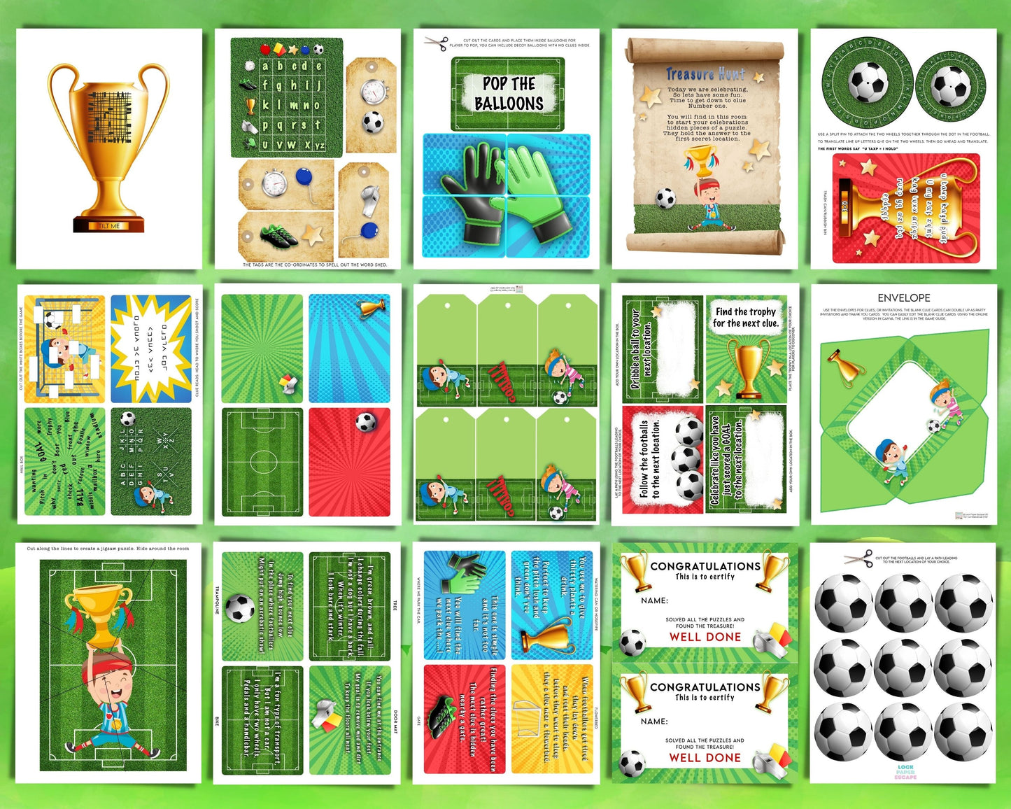 Soccer Outside Treasure Hunt