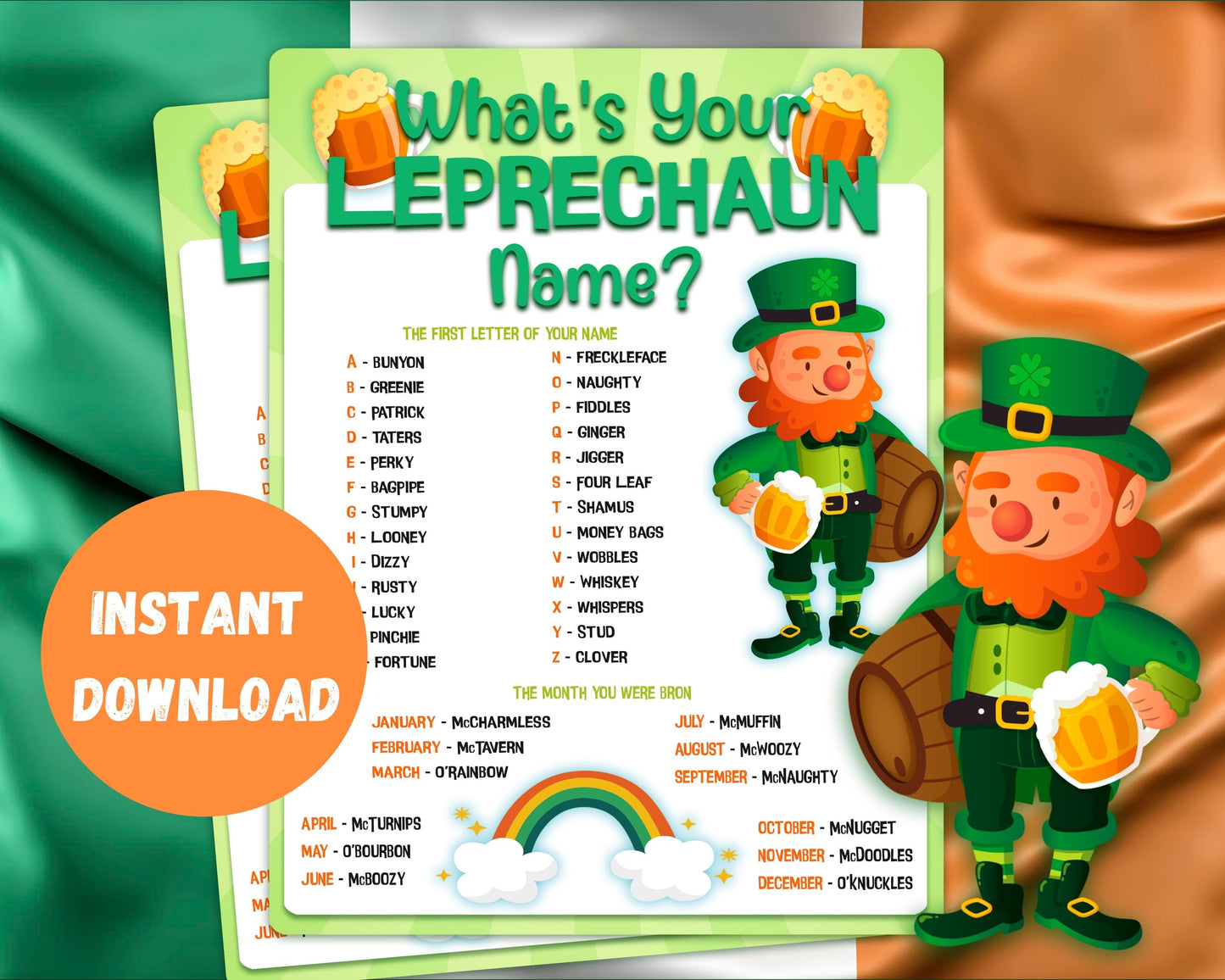 What's Your Leprechaun Name?