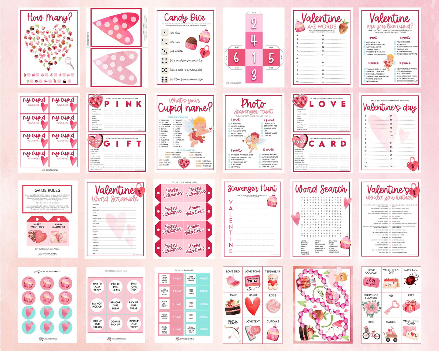 Valentines Activity Bundle