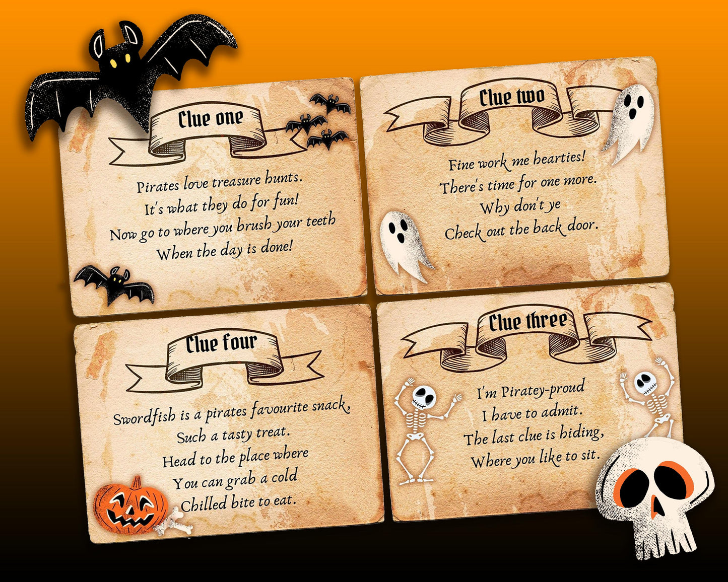 Halloween Pirate Treasure Hunt