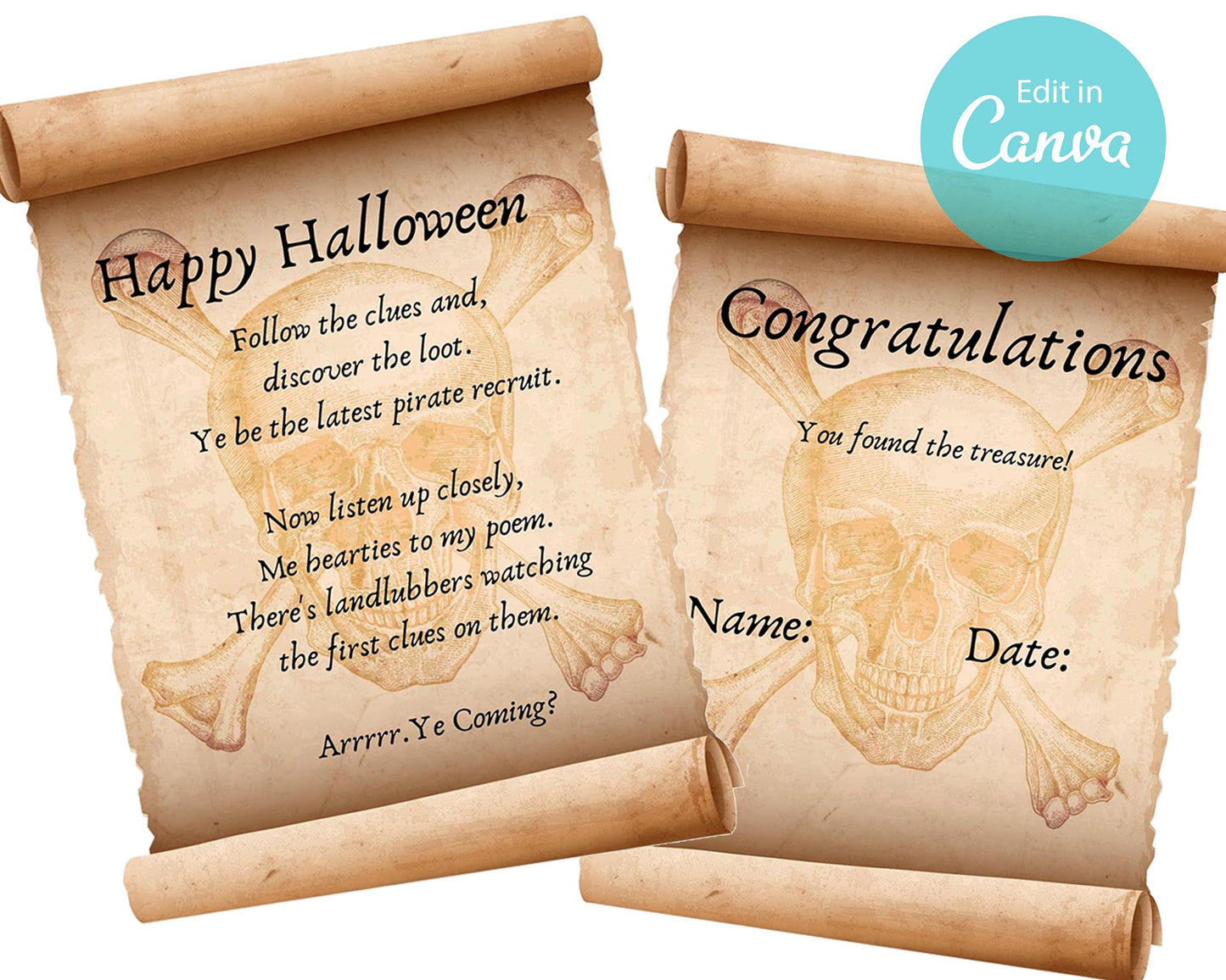 Halloween Pirate Treasure Hunt