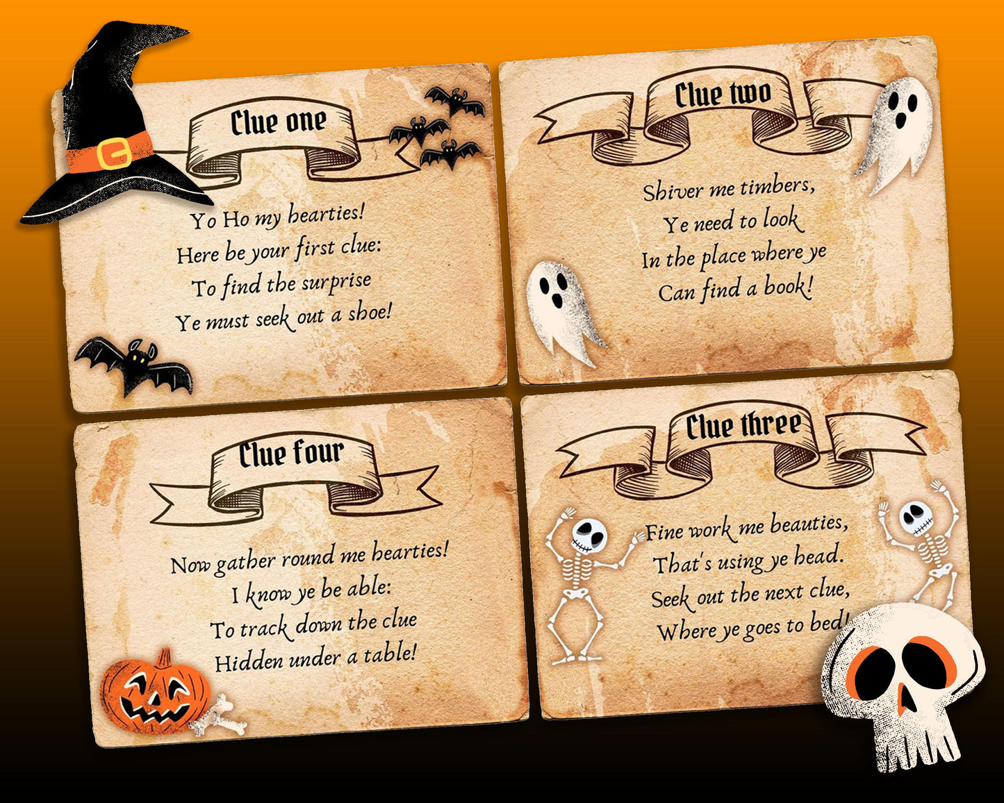Halloween Pirate Treasure Hunt