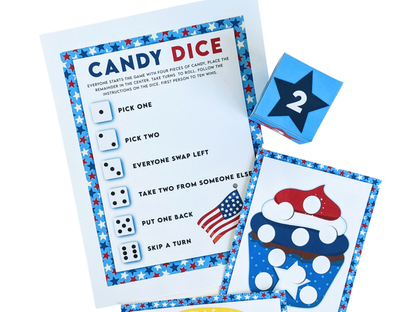 4th July Candy Dice Game