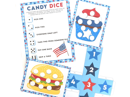 4th July Candy Dice Game