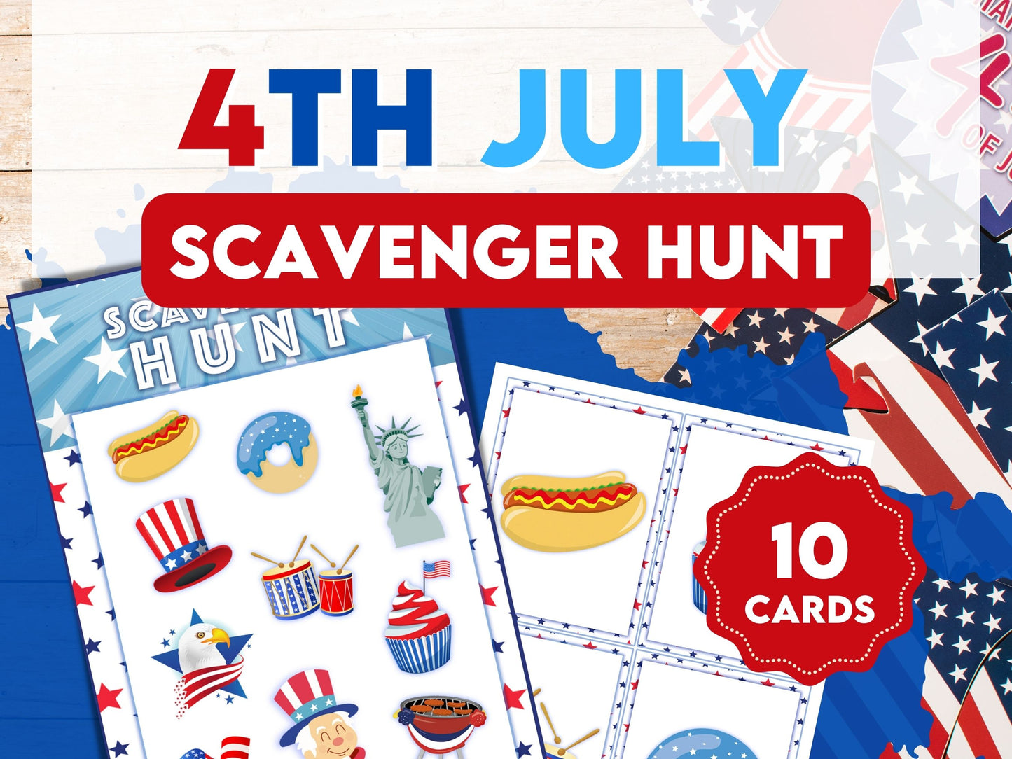 free 4th of July printable scavenger hunt game