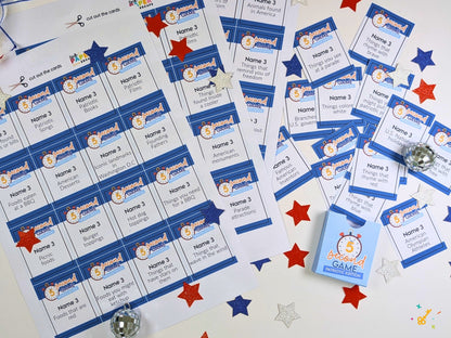 Patriotic 5 Second Game | Printable 4th of July Party Game