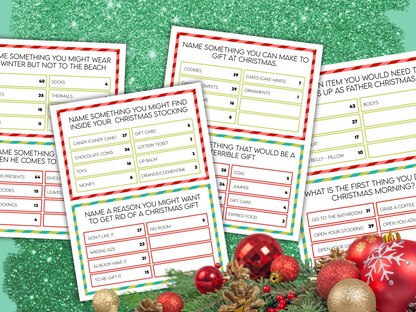 Christmas Family Feud Printable Game