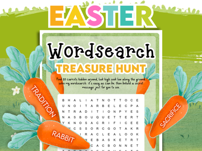 Easter Word Search Treasure Hunt Activity