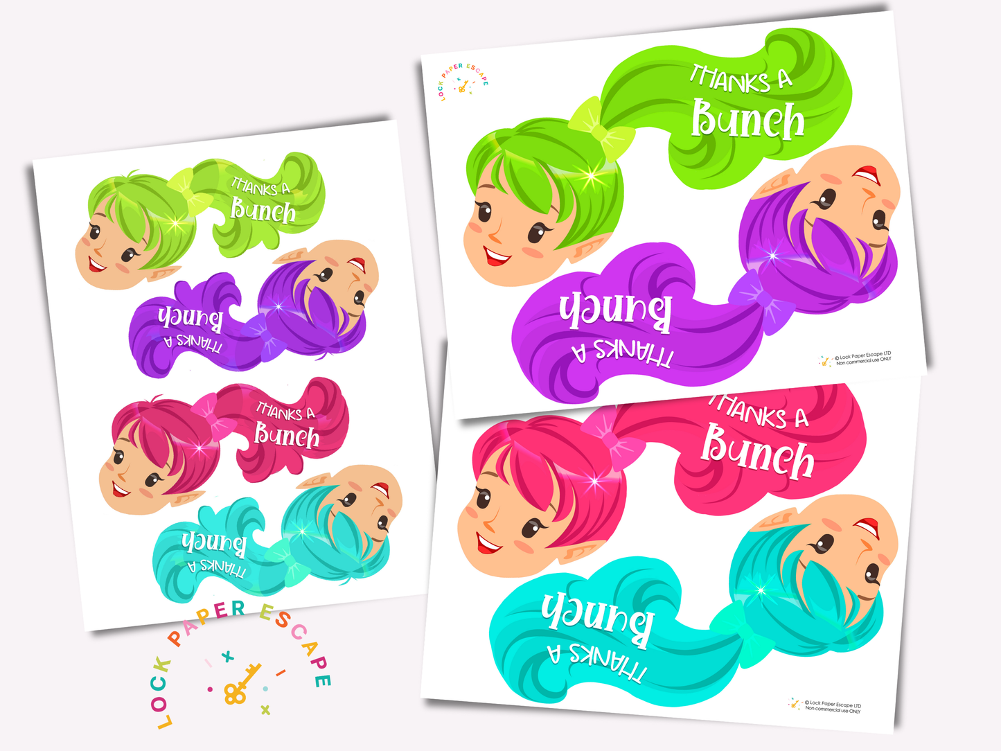 Fairy Party Favor Printable | Scrunchie Hair Tie Holder