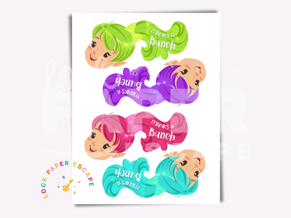 Fairy Party Favor Printable | Scrunchie Hair Tie Holder