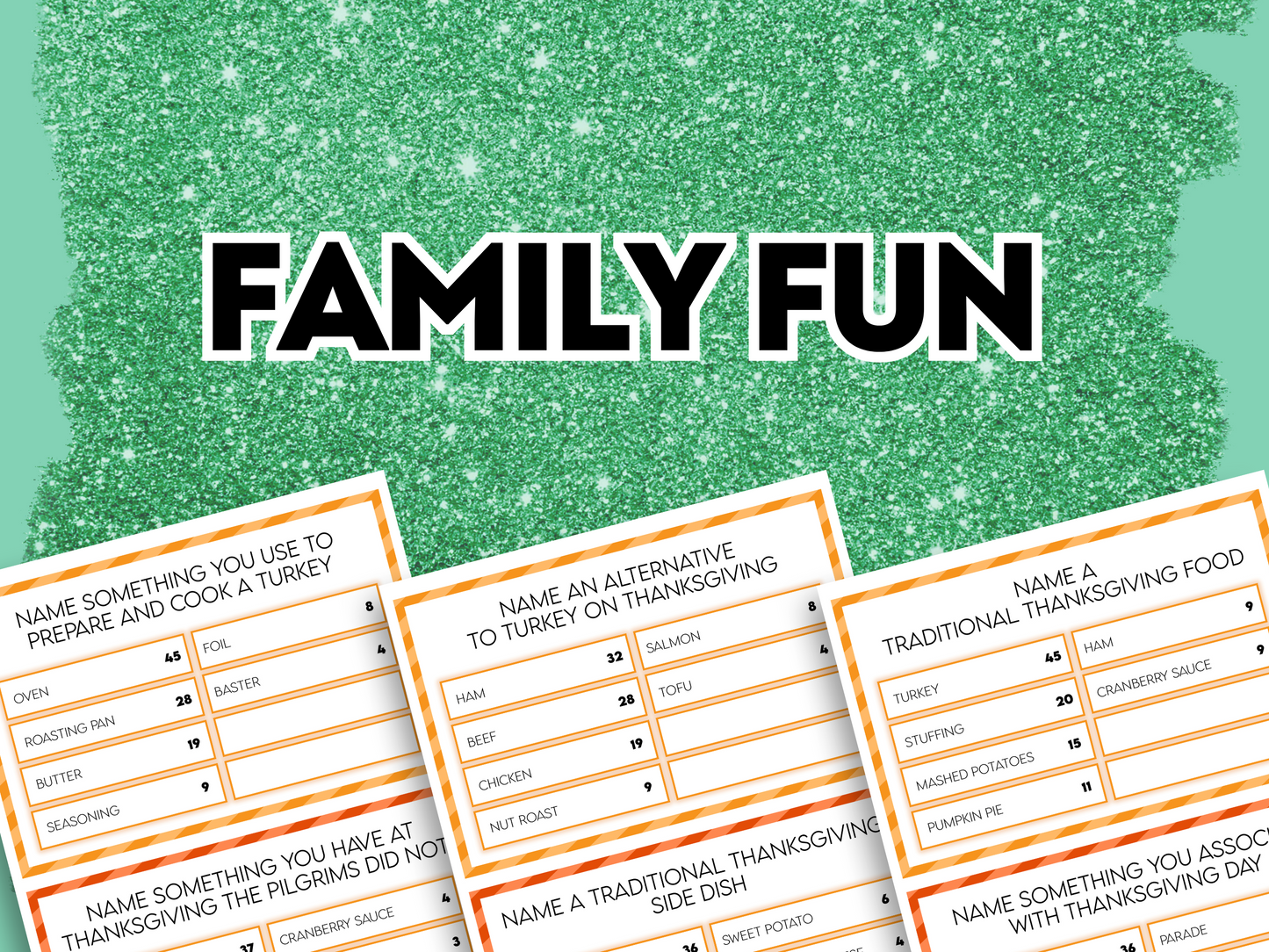 Christmas Family Feud Printable Game