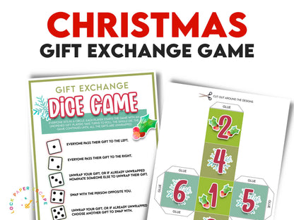 Christmas Dice Gift Exchange Game