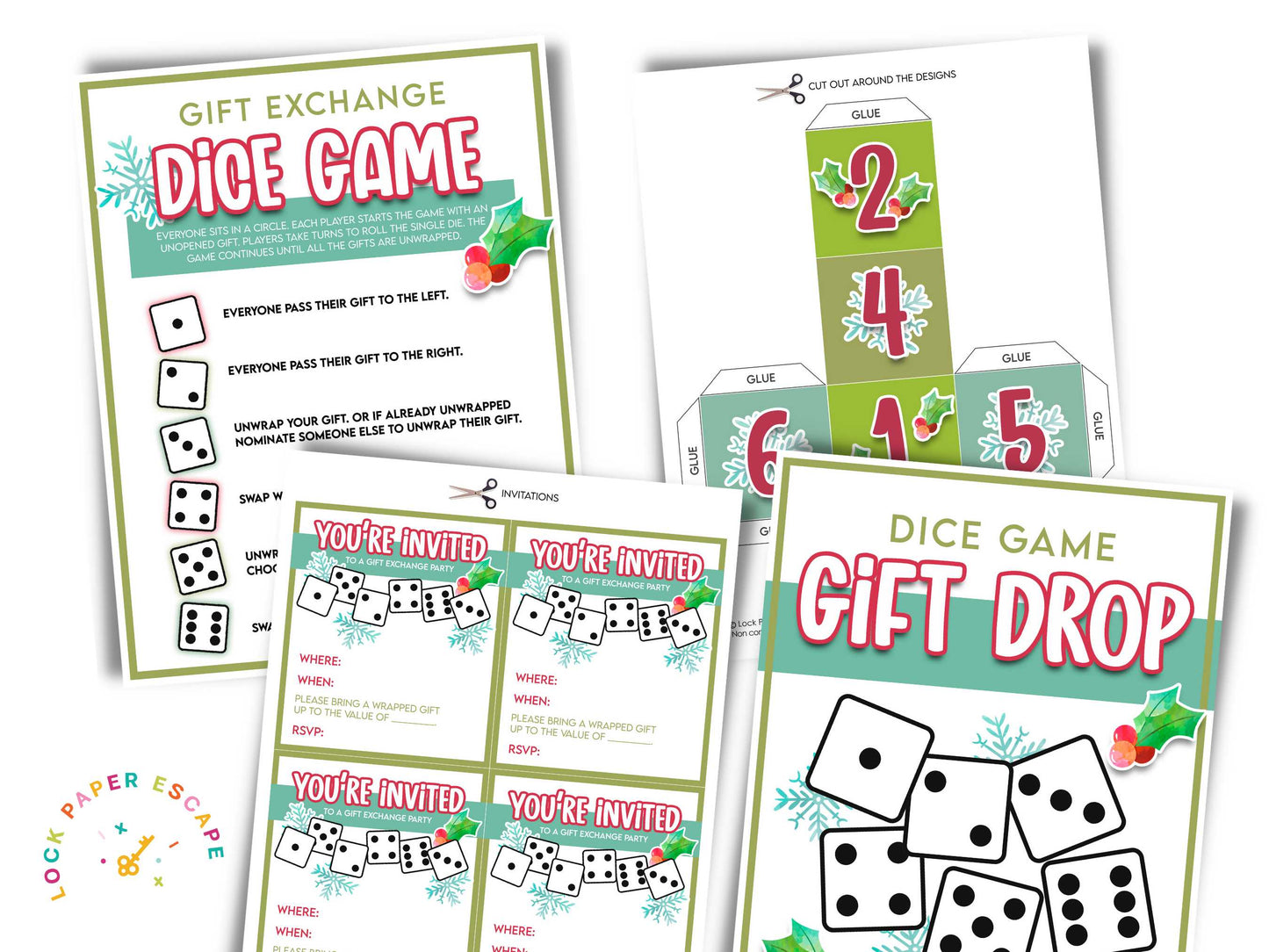 Christmas Dice Gift Exchange Game