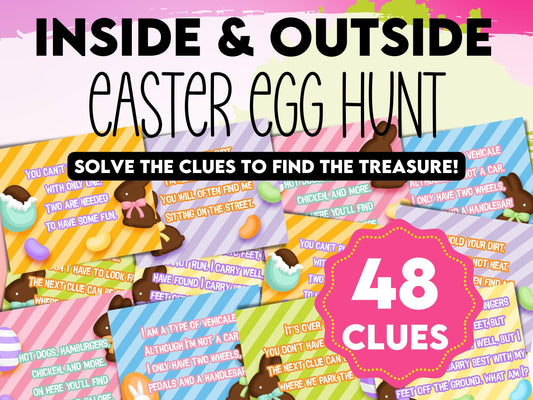 Easter Treasure Hunt Clues | Inside and Outside
