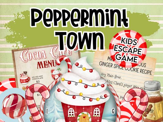 Peppermint Town Kids Christmas Escape Room Adventure