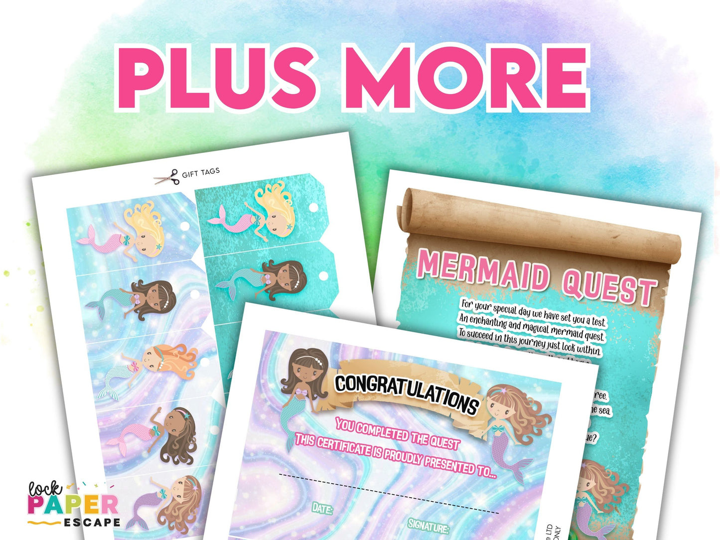 Mermaid Treasure Hunt Game