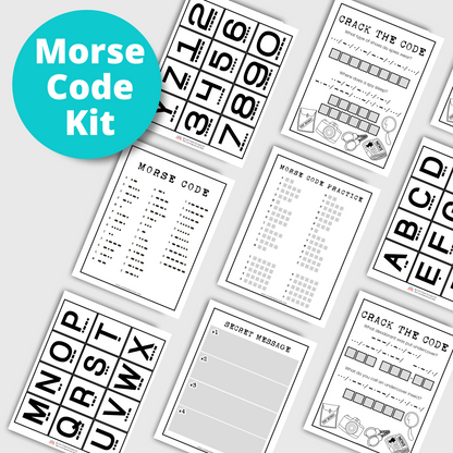 Morse Code Shop Morse Code Activity Kit for Kids – LockPaperEscape