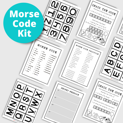 Morse Code Activity Kit for Kids