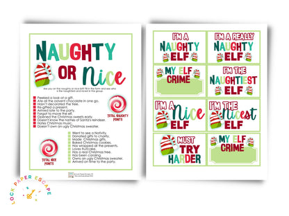 Naughty or Nice Christmas Game
