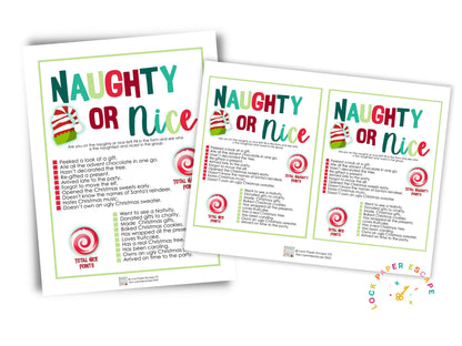 Naughty or Nice Christmas Game