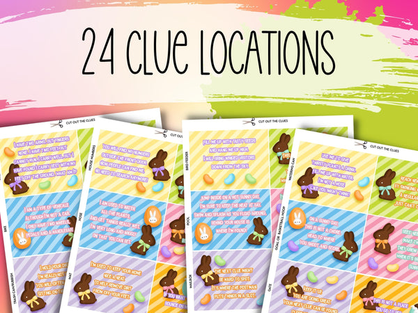Easter Treasure Hunt Clue | 24 Outside Clues – LockPaperEscape