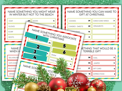 Christmas Family Feud Printable Game