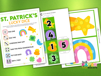 St. Patrick's Day Lucky Dice