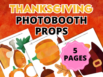 Thanksgiving Photobooth Props