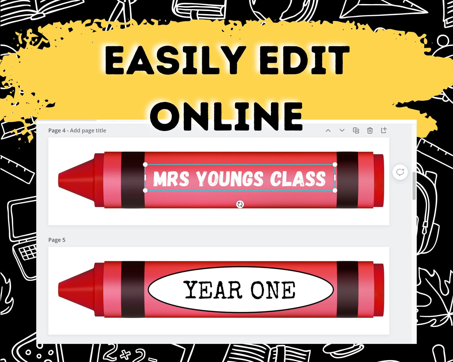 Back to School Photo Prop