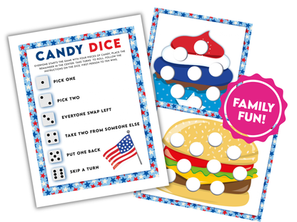 4th July Candy Dice Game