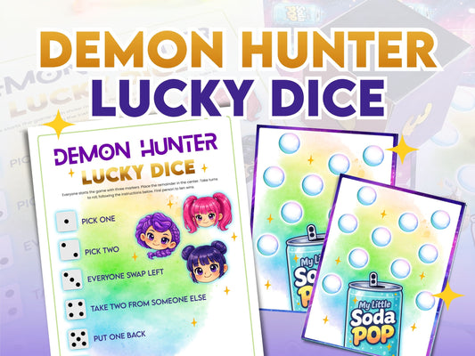 Demon hunter lucky dice game pages.