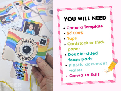 Back To School Camera Photo keepsake Gift
