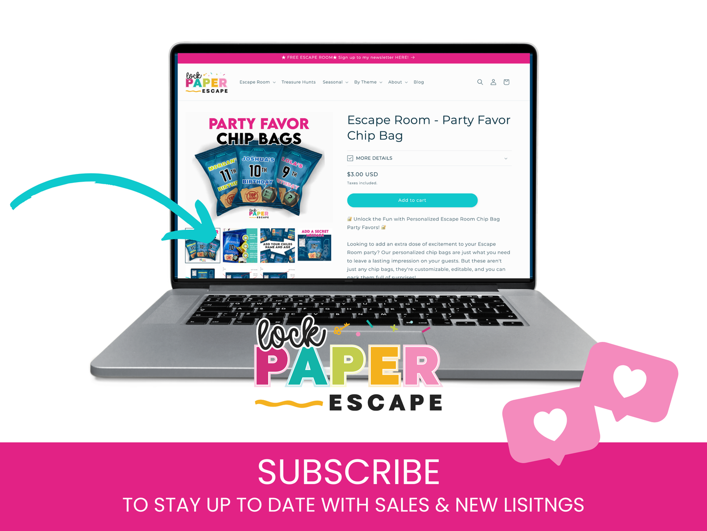 Escape Room - Gift Tag Puzzle