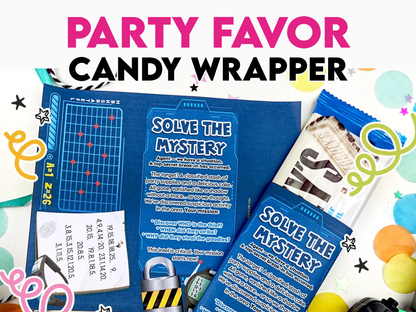 Escape Room - Party Favor Candy Bar Wrapper