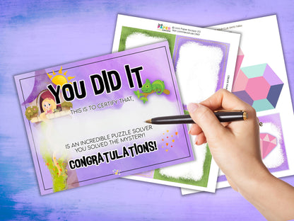 Players completion certificate.