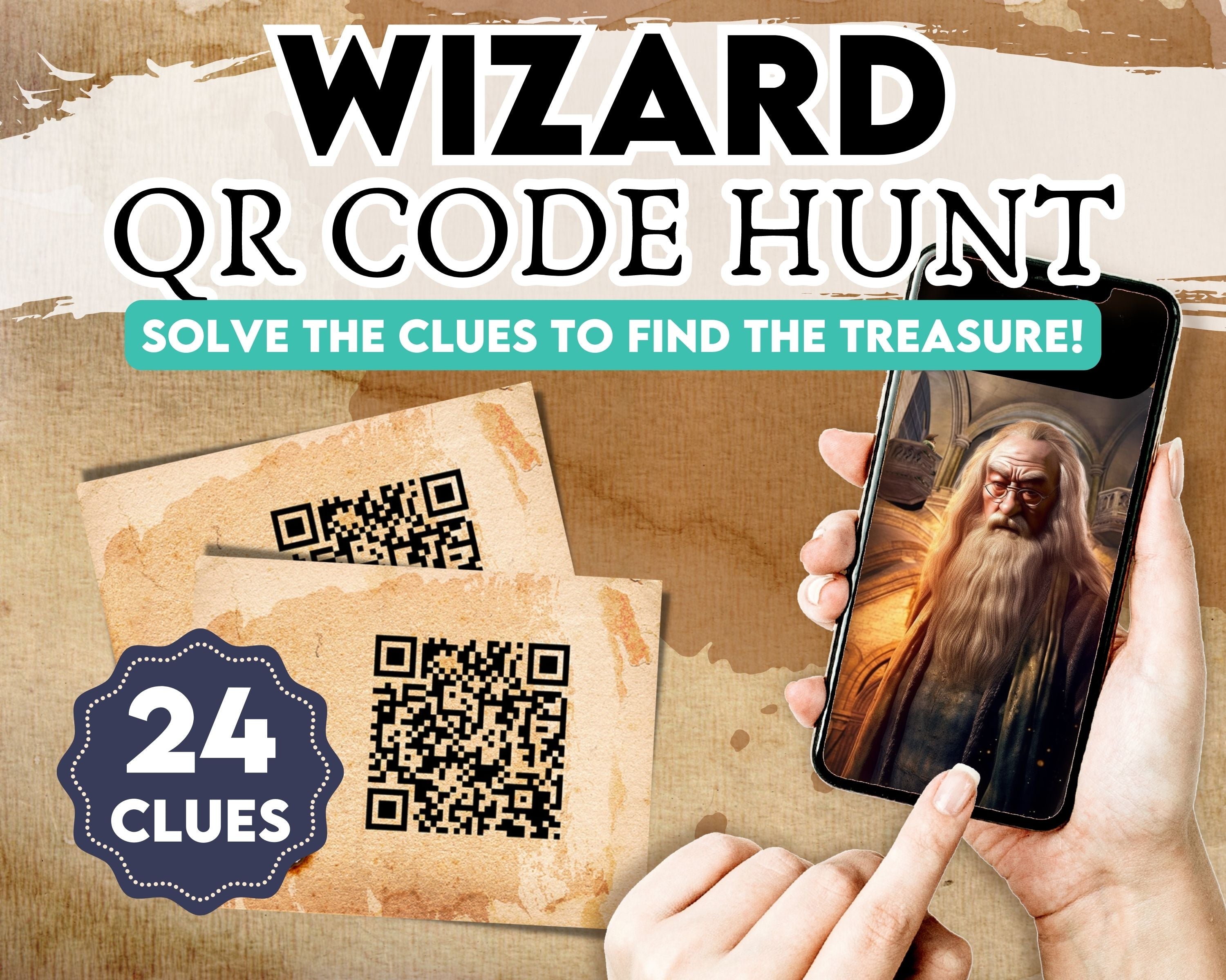 Wizard Qr Code treasure Hunt – LockPaperEscape