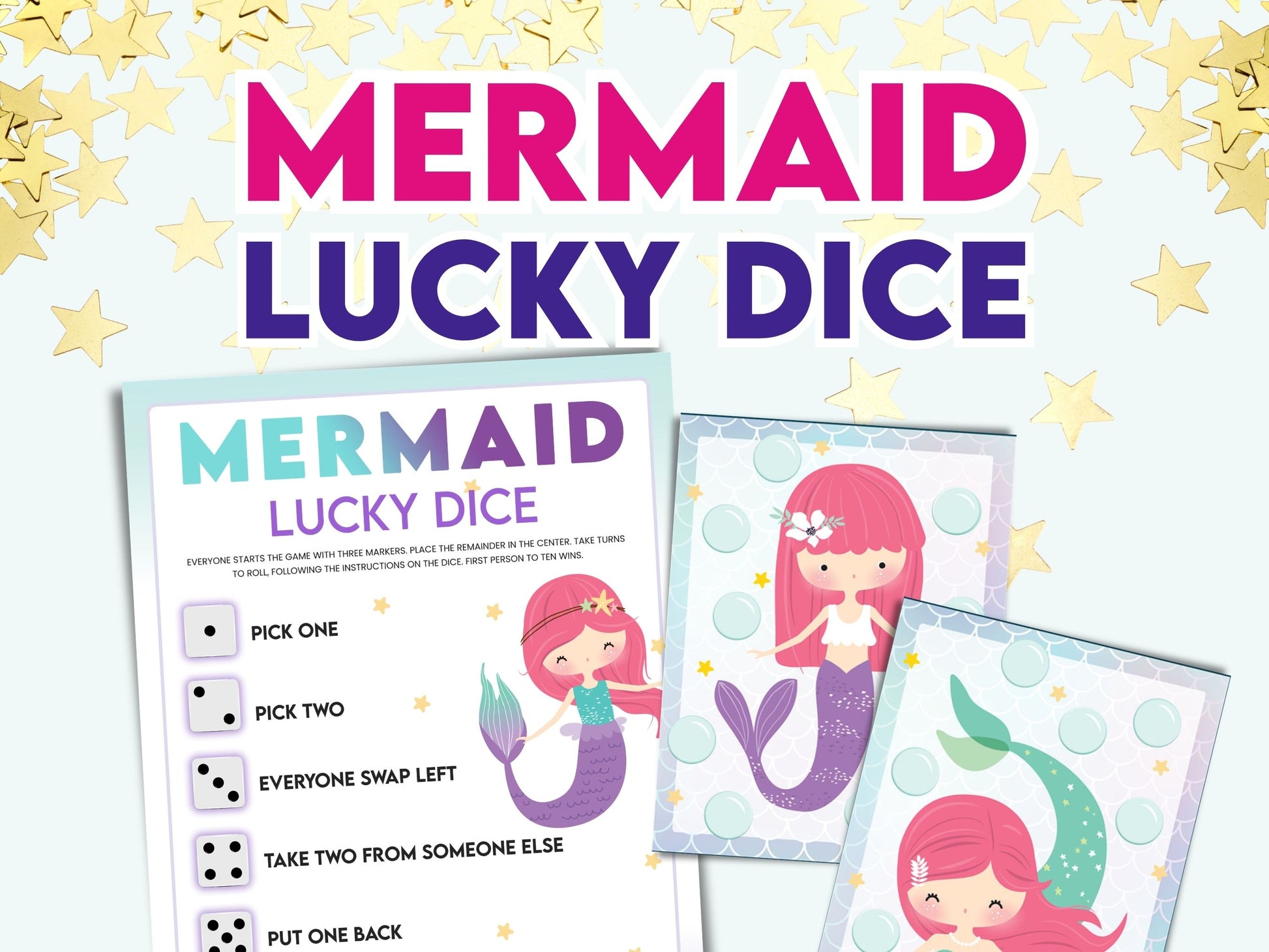 Mermaid printable game