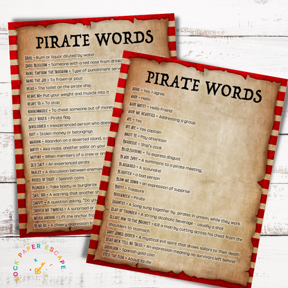 Talk Like a Pirate Activities