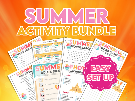 Ultimate Summer Activity Games Bundle!  🎉