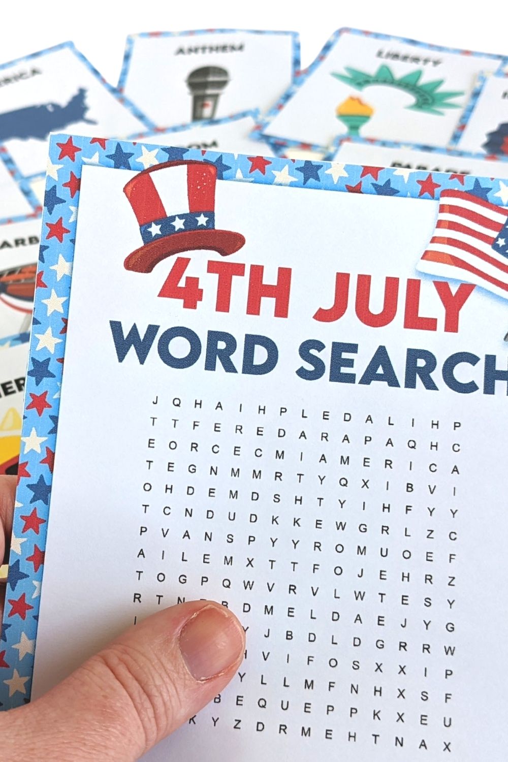 4th Word Search July Scavenger Hunt