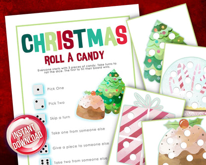 Christmas Candy Dice Game