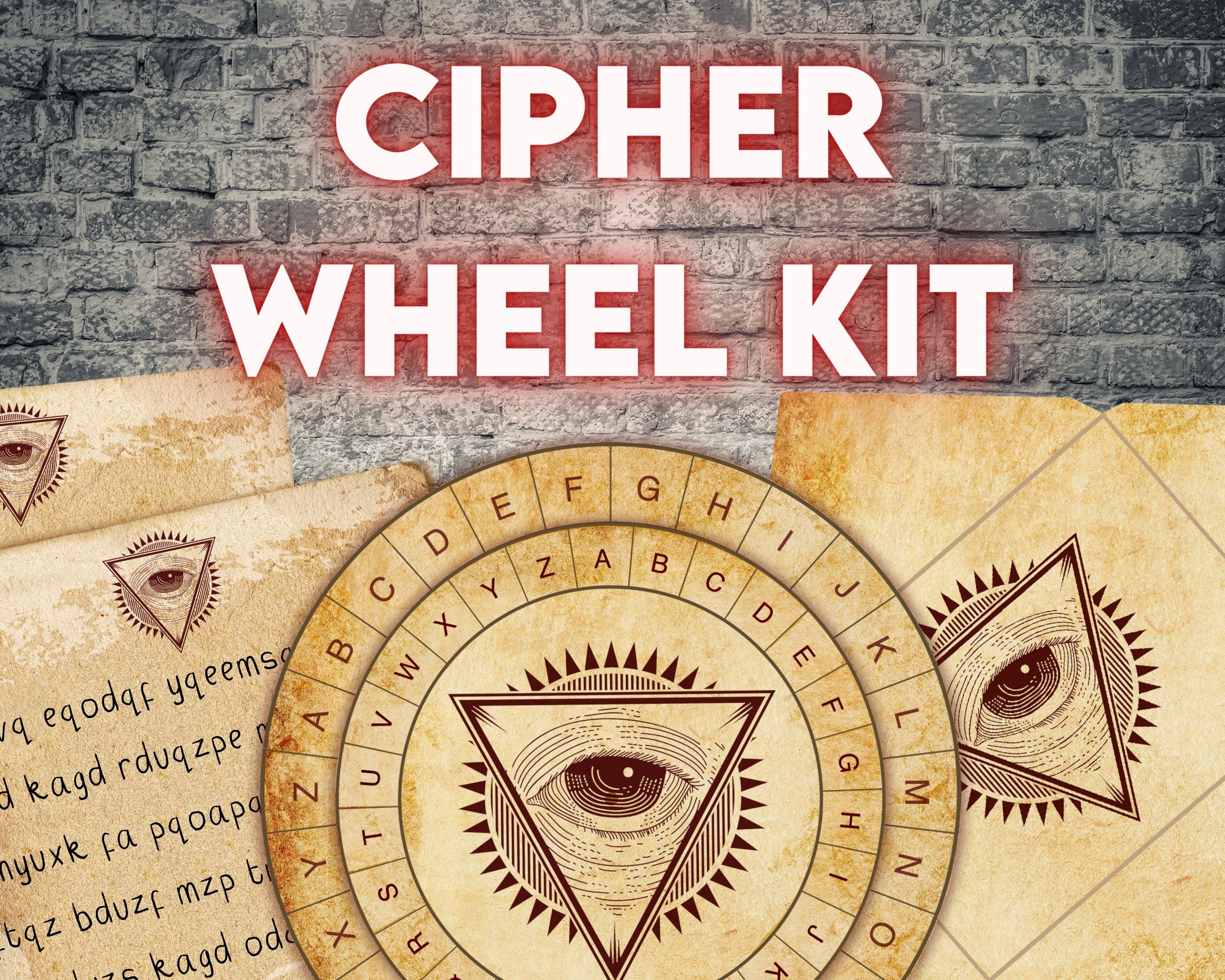 Cipher Wheel Printable – LockPaperEscape