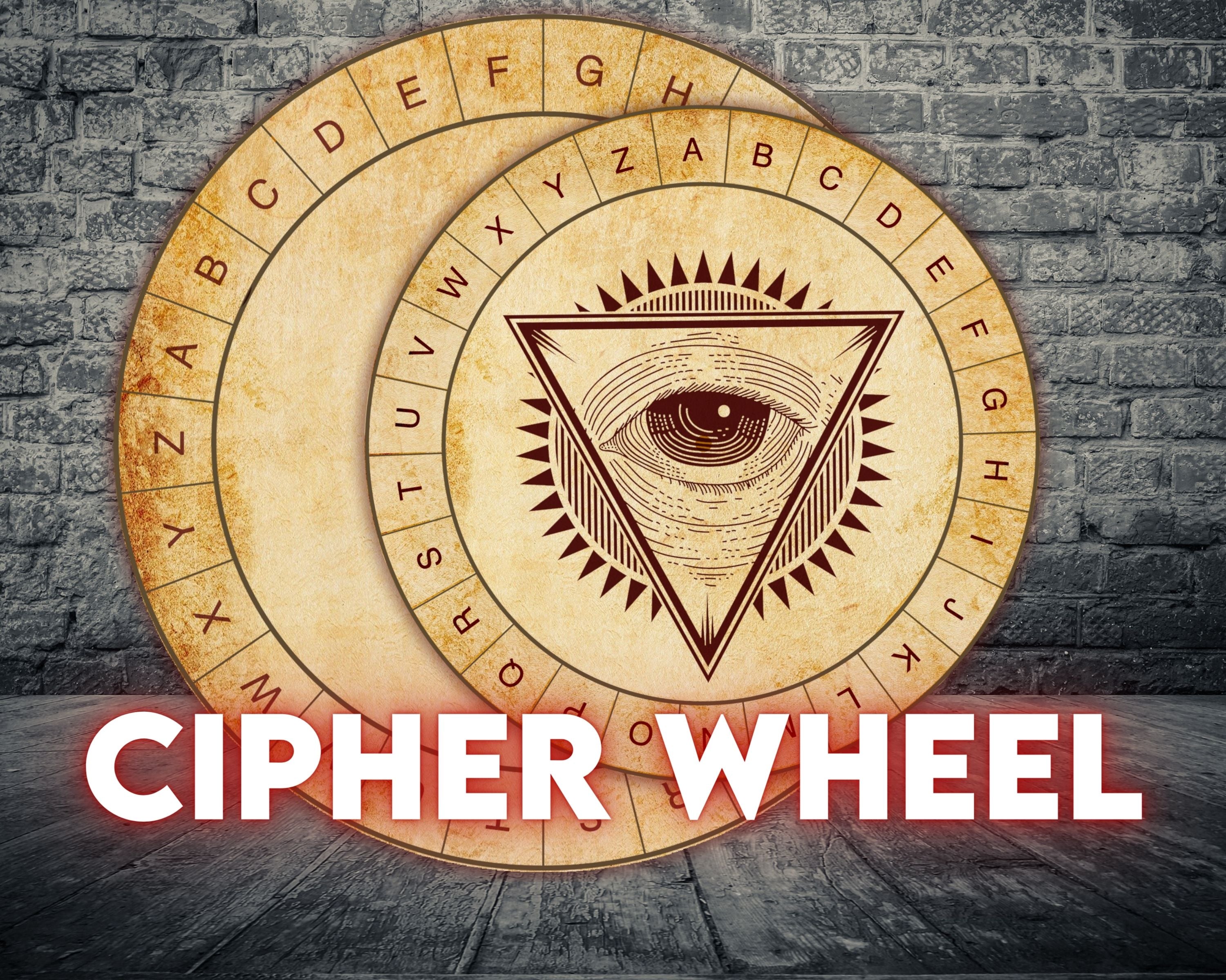 Cipher Wheel Printable – LockPaperEscape