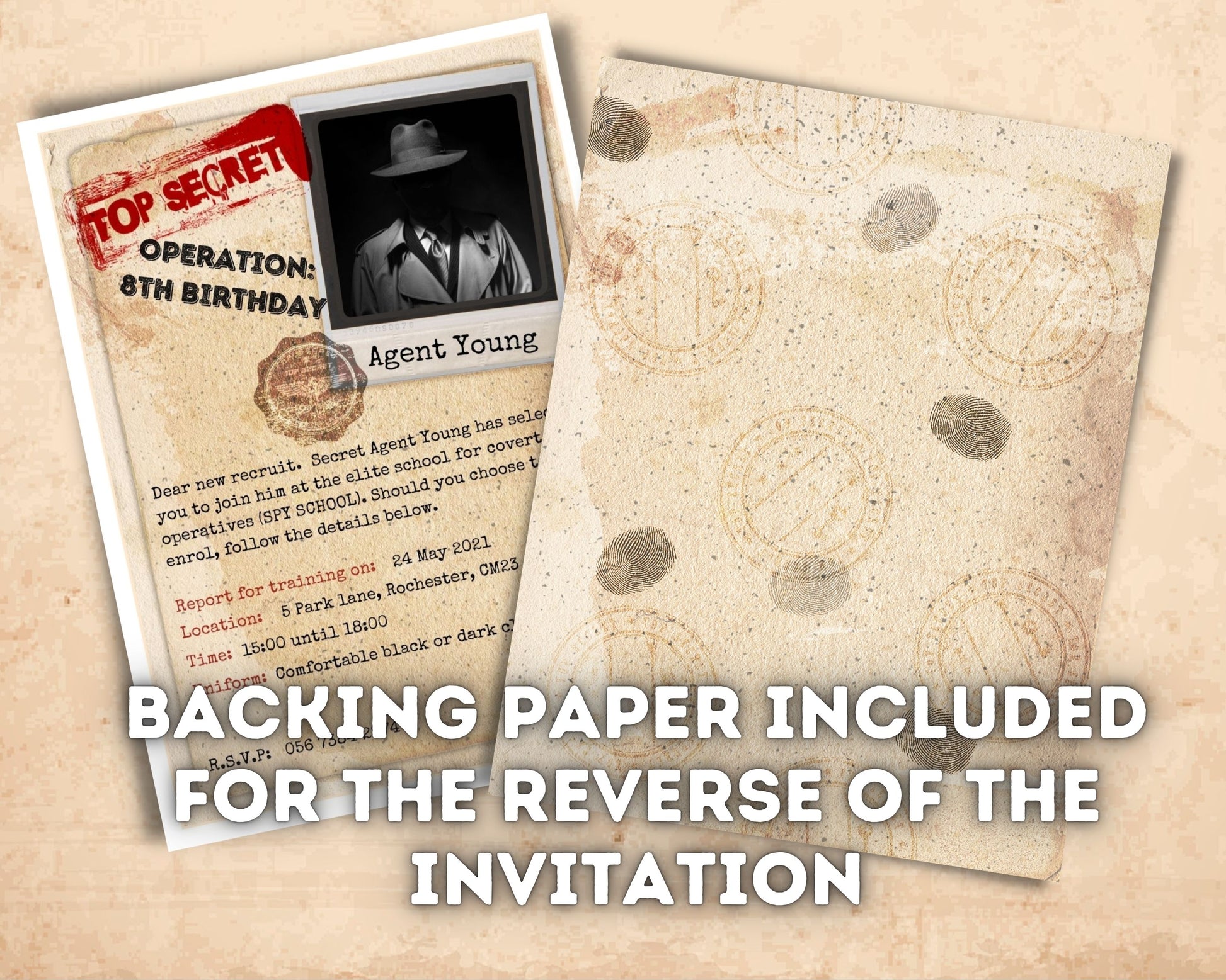lock-paper-escape-invitation-backing-paper