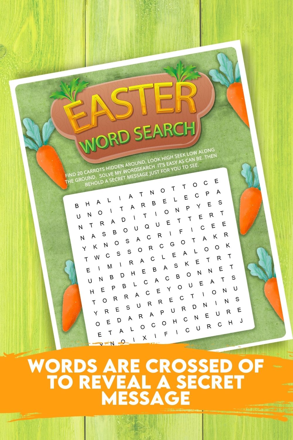 Easter Word Search Treasure Hunt Activity